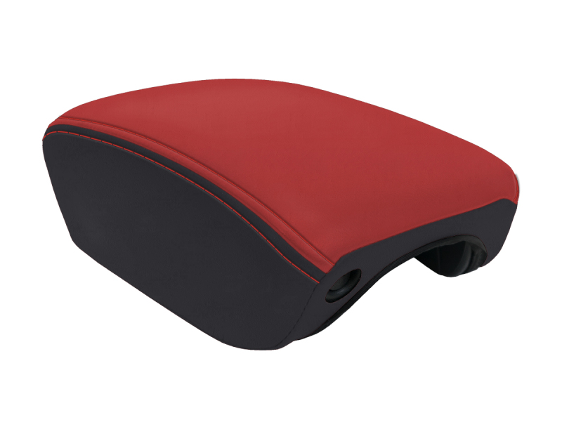 Jeep Wrangler JL Center Console Cover - PRP Seats - Black/Red - `18-`27